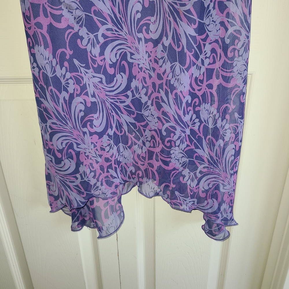 Purple Floral Dress - Picture 4 of 4